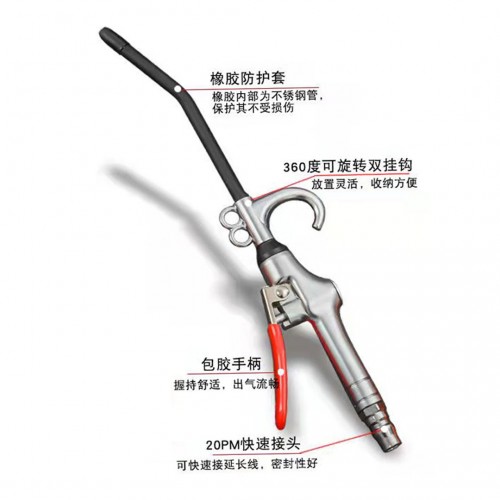 气动吹尘枪除尘气枪吹风枪头