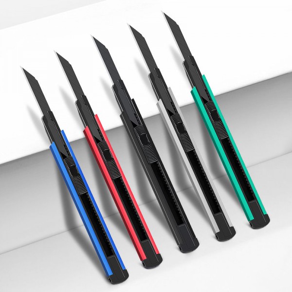 日钢小号铝合金氧化美工刀壁纸刀 日钢小号铝合金氧化美工刀壁纸刀