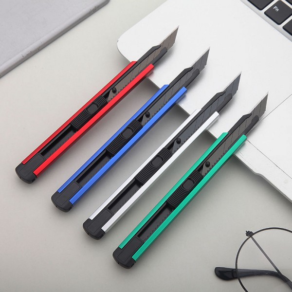 日钢小号铝合金氧化美工刀壁纸刀 日钢小号铝合金氧化美工刀壁纸刀