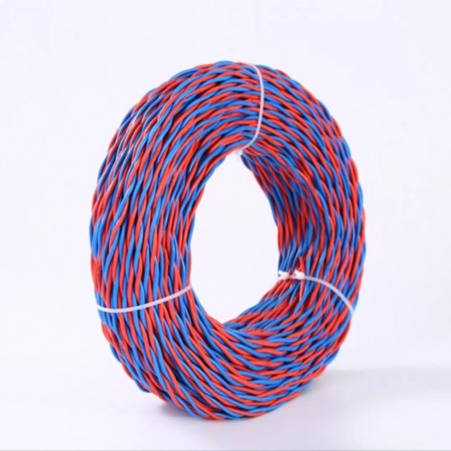 国标纯铜花线2芯双绞线足100米 国标纯铜花线2芯双绞线足100米