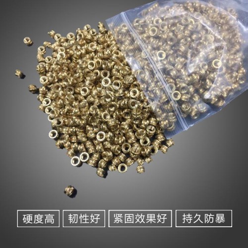 M4滚花铜螺母1000个/包 M4滚花铜螺母1000个/包