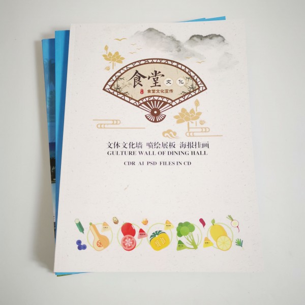 Canteen culture publicity style culture wall spray painting display board poster hanging picture